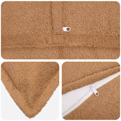 Federa 6 pcs HOUTEN Beige 50 x 75 cm Bouclé | homemem39