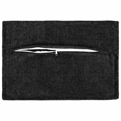Federa 2 pz HOUTEN Antracite 50 x 75 cm Tessuto Chenille | homemem39