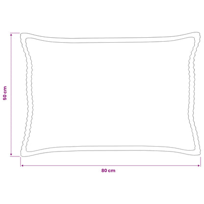 Federa 6 pz HOUTEN Rosso Arancio 50 x 80 cm corduroy | homemem39
