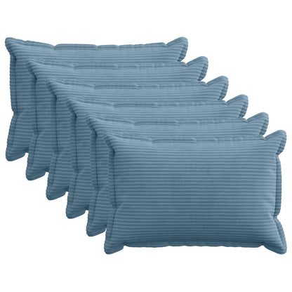 Federa 6 pz HOUTEN Blu 50 x 80 cm corduroy | homemem39