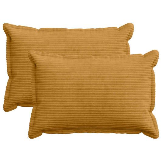 Federa 2 pz HOUTEN Giallo 50 x 80 cm corduroy | homemem39