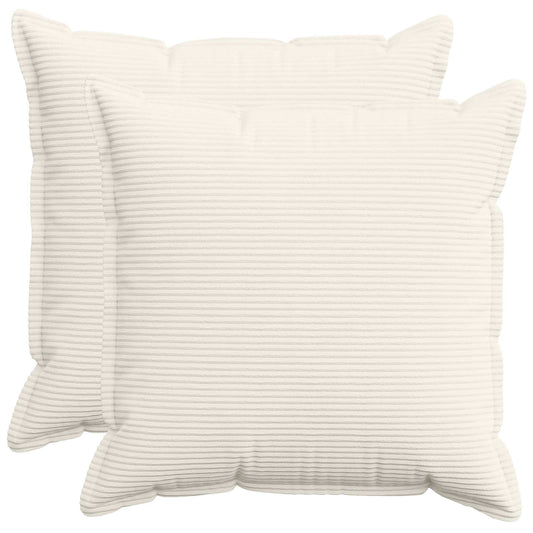 Federa 2 pz HOUTEN Crema 55 x 55 cm corduroy | homemem39