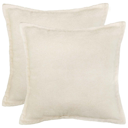 Federa 2 pcs HOUTEN Crema 55 x 55 cm Bouclé | homemem39