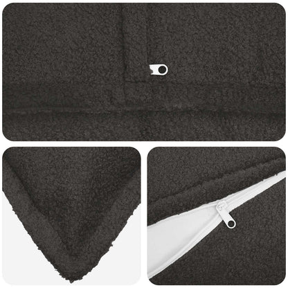 Federa 2 pcs HOUTEN Grigio Scuro 55 x 55 cm Bouclé | homemem39