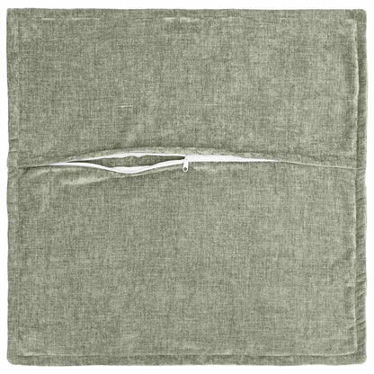 Federa 2 pz HOUTEN Verde 55 x 55 cm Tessuto Chenille
