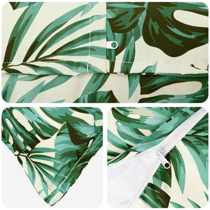Federa 2 pz HOUTEN Motivo a Foglie 55 x 55 cm Poliestere