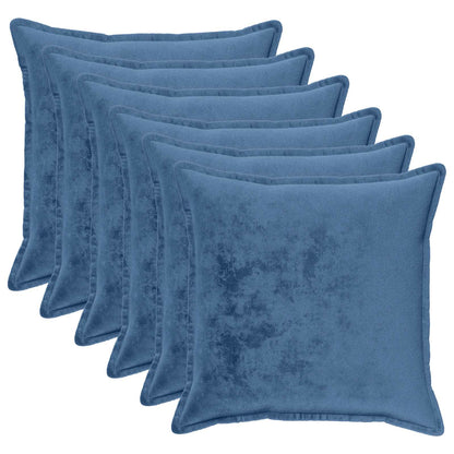 Federa 6 pz HOUTEN Azzurro 55 x 55 cm Flanella