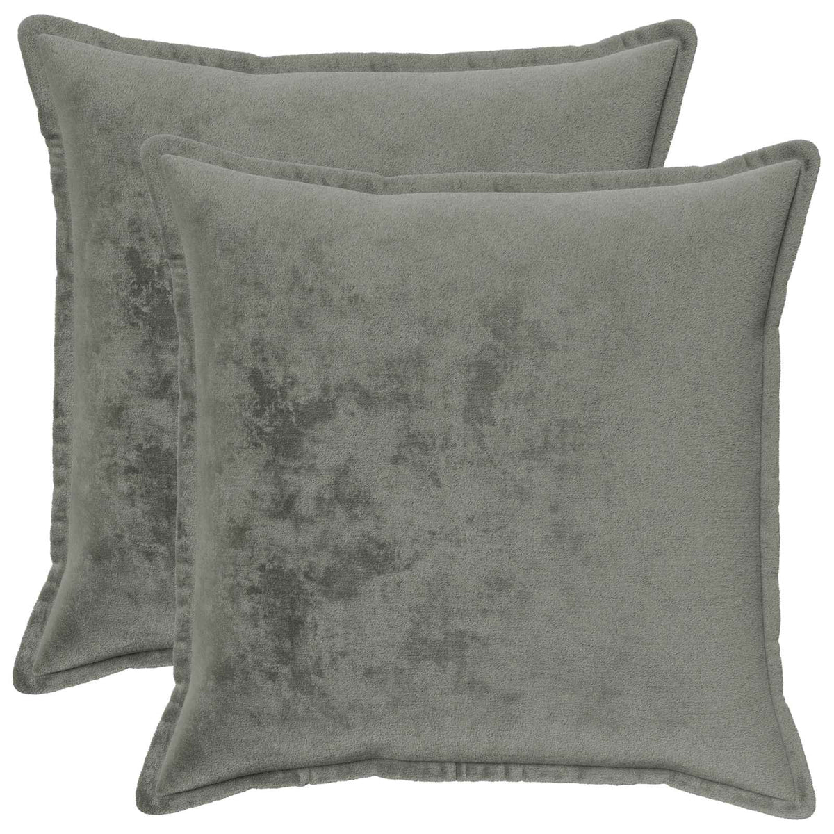 Federa 2 pz HOUTEN Grigio Scuro 60 x 60 cm Flanella