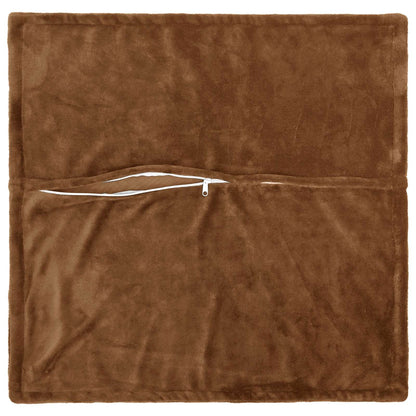 Federa 2 pz HOUTEN Marrone Chiaro 60 x 60 cm Flanella