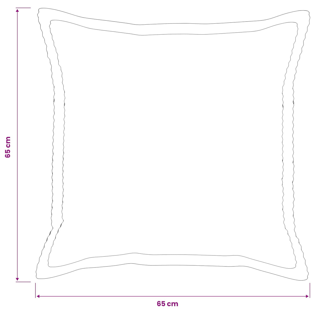 Federa 6 pz HOUTEN Antracite 65 x 65 cm corduroy | homemem39