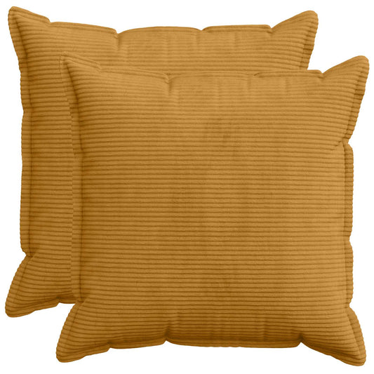 Federa 2 pz HOUTEN Giallo 65 x 65 cm corduroy | homemem39