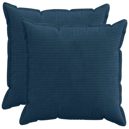 Federa 2 pz HOUTEN Blu navy 65 x 65 cm corduroy | homemem39