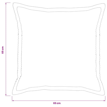 Federa 2 pz HOUTEN Blu navy 65 x 65 cm corduroy | homemem39