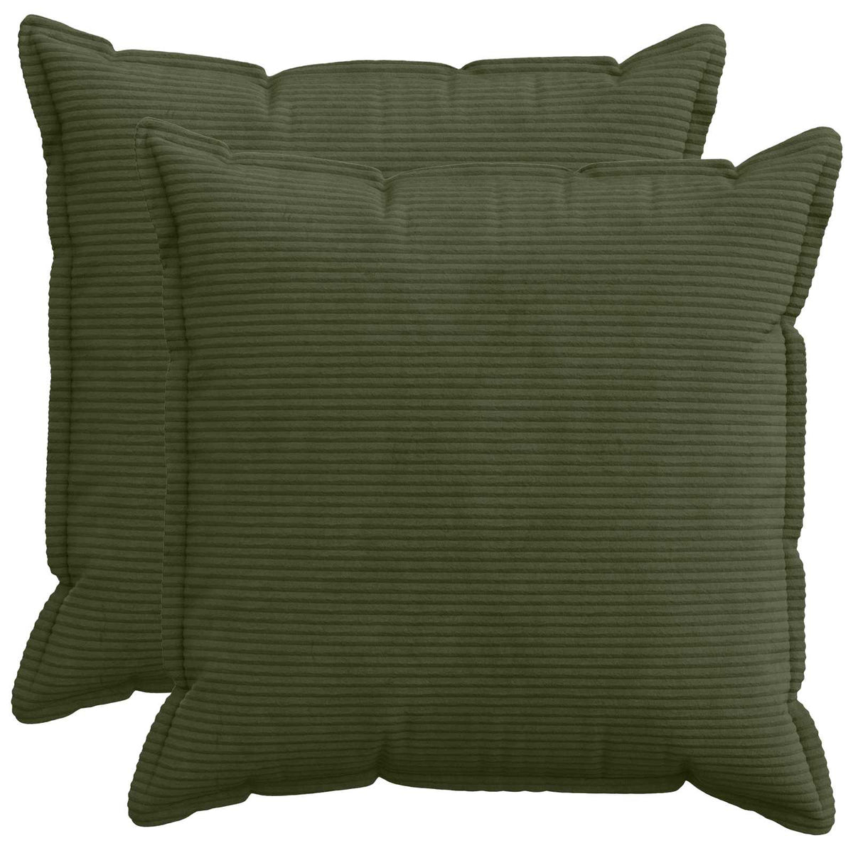 Federa 2 pz HOUTEN Verde 65 x 65 cm corduroy