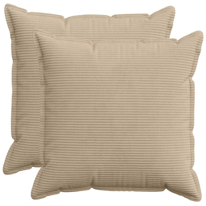 Federa 2 pz HOUTEN Tortora 65 x 65 cm corduroy | homemem39