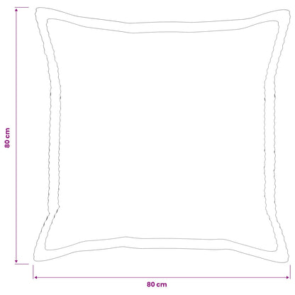 Federa 2 pz HOUTEN Grigio Chiaro 80 x 80 cm corduroy | homemem39
