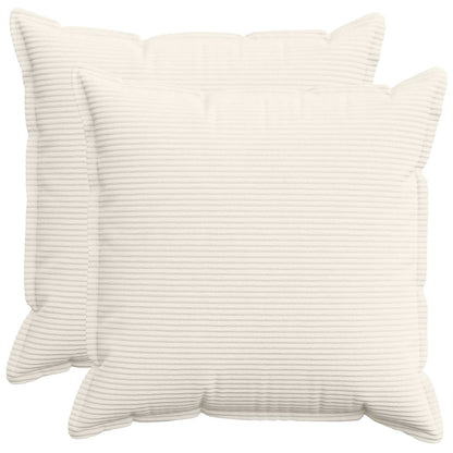 Federa 2 pz HOUTEN Crema 80 x 80 cm corduroy | homemem39