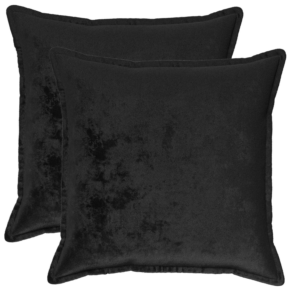 Federa 2 pcs HOUTEN Nero 80 x 80 cm Flanella
