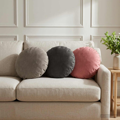 Cuscino con cuscino HEERLEN 6 pz Grigio Chiaro Velluto