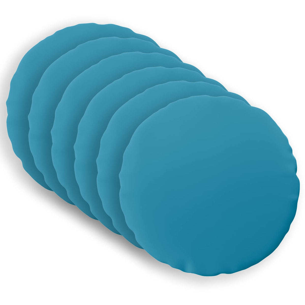 Federa 6 pcs HEERLEN Azzurro Ø 30 cm Poliestere