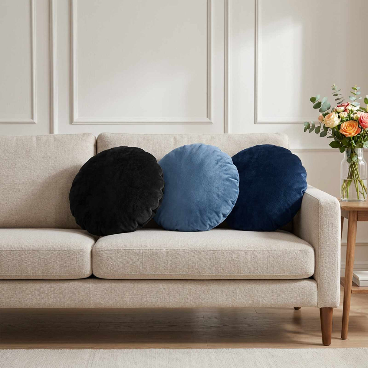 Federa 2 pz HEERLEN Azzurro Diam. 30 cm Flanella | homemem39