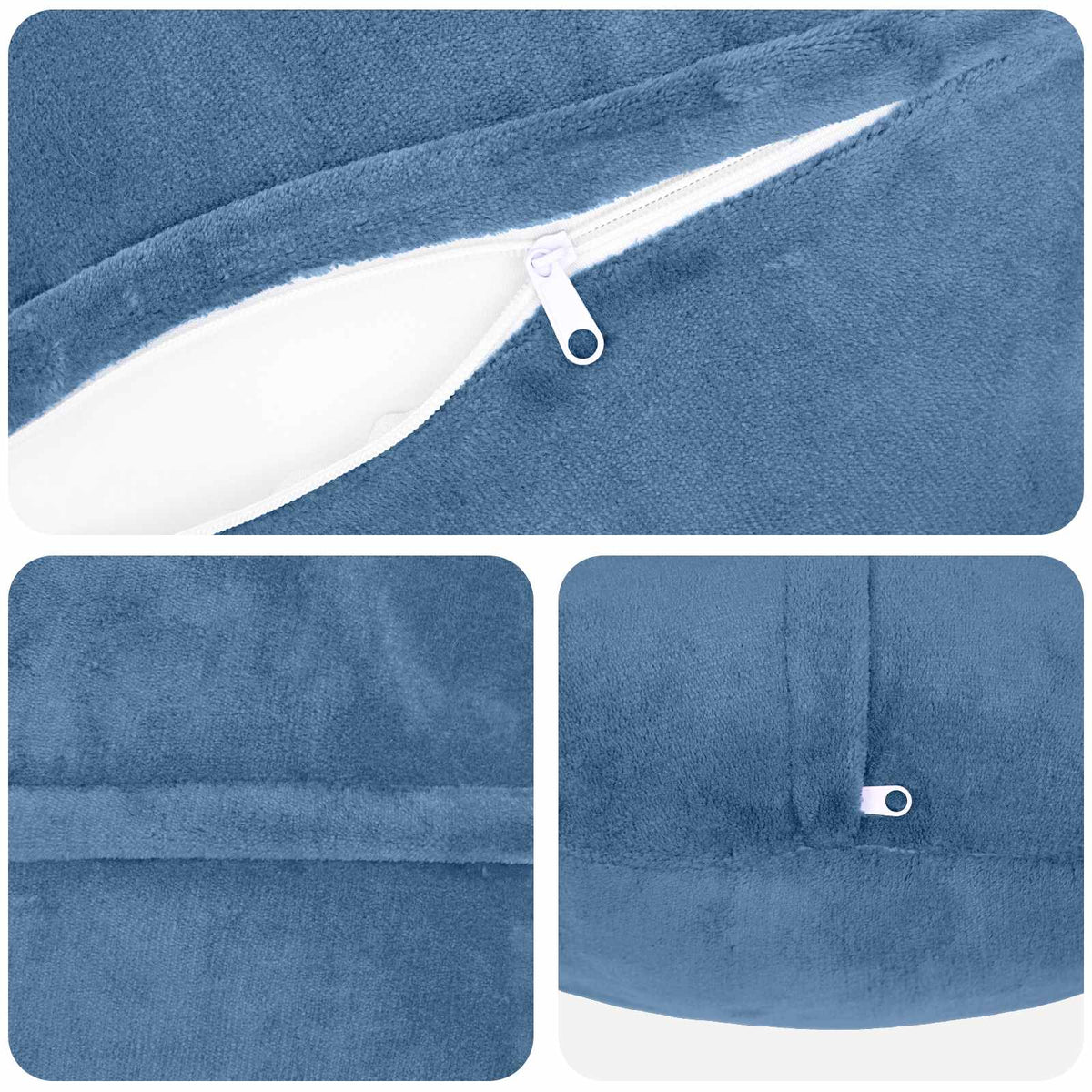 Federa 2 pz HEERLEN Azzurro Diam. 30 cm Flanella | homemem39