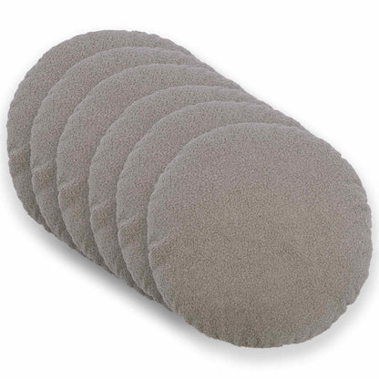 Federa 6 pcs HEERLEN Grigio Chiaro Ø 40 cm Bouclé | homemem39