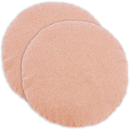 Federa 2 pcs HEERLEN Rosa Ø 40 cm Bouclé