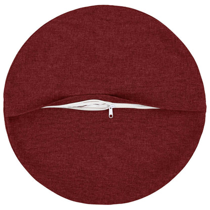 Federa 2 pz HEERLEN Rosso Vino Ø 50 cm Tessuto