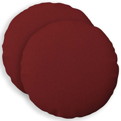 Federa 2 pz HEERLEN Rosso Vino Ø 50 cm Tessuto