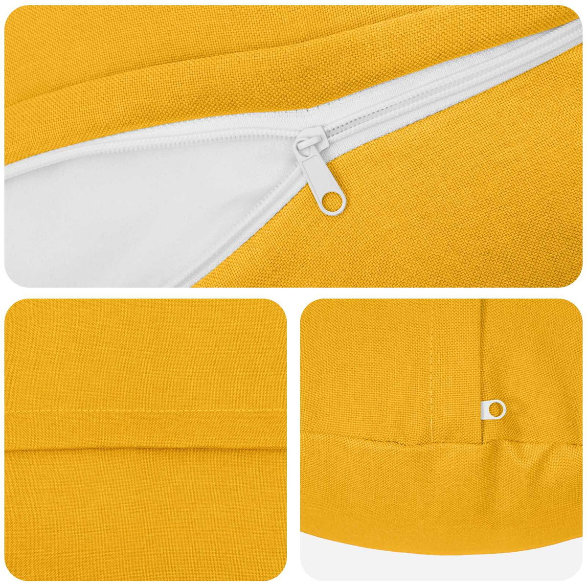 Federa 2 pz HEERLEN Giallo Chiaro Ø 50 cm Tessuto