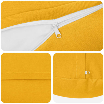 Federa 2 pz HEERLEN Giallo Chiaro Ø 50 cm Tessuto