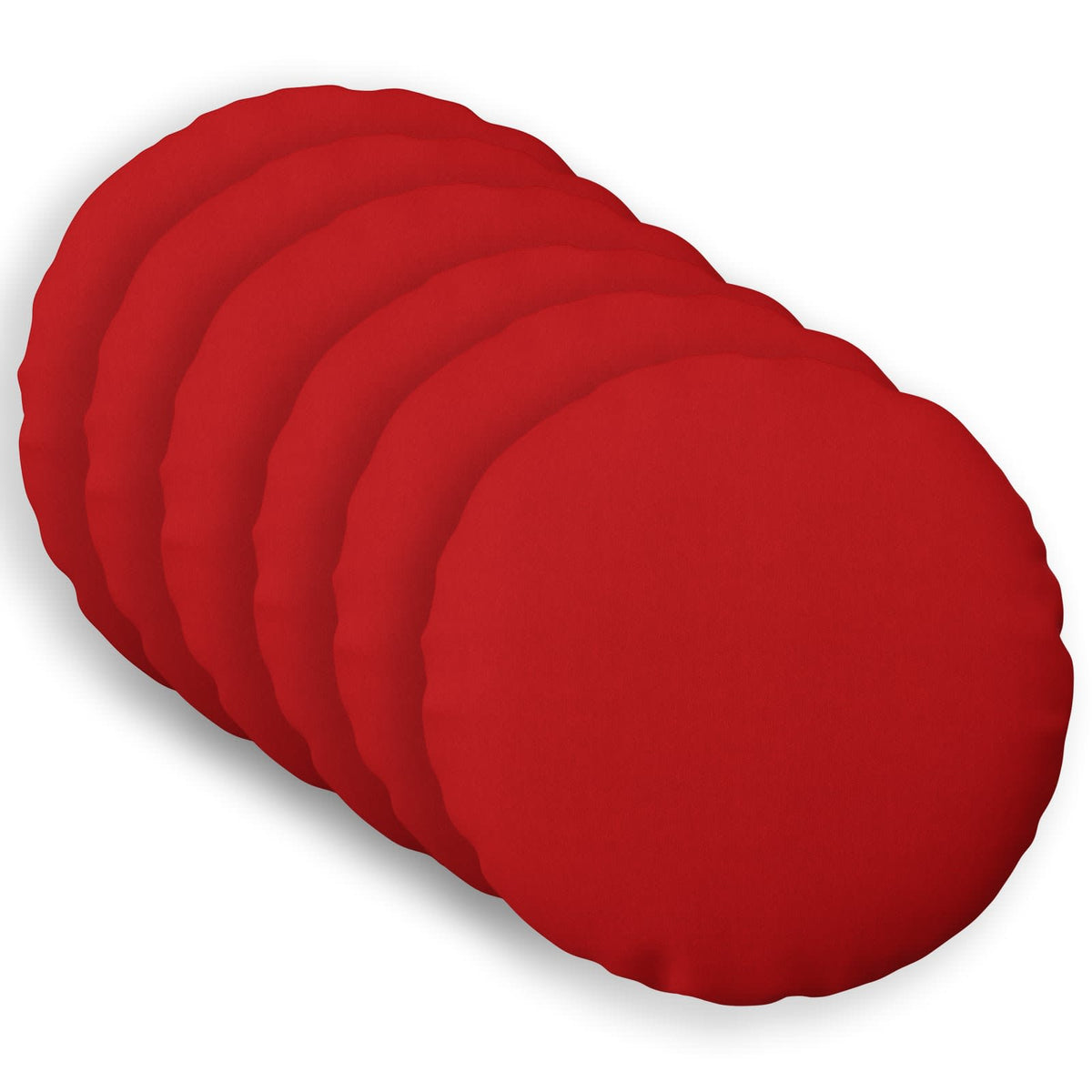 Federa 6 pz HEERLEN Rosso Ø 50 cm Tessuto