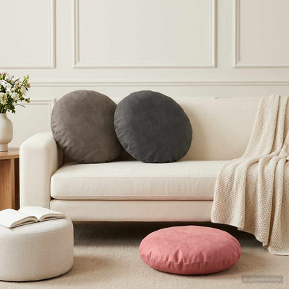 Cuscino con cuscino HEERLEN 6 pz Rosa Velluto