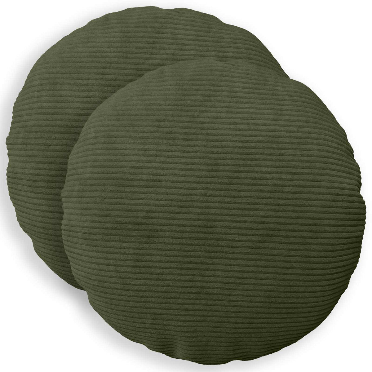 Federa 2 pcs HEERLEN Verde Ø 50 cm corduroy | homemem39
