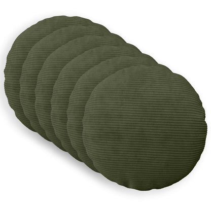 Federa 6 pcs HEERLEN Verde Ø 50 cm corduroy | homemem39