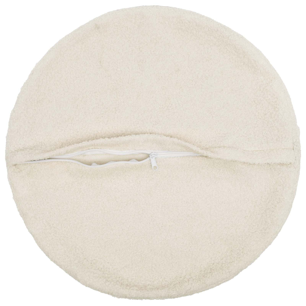 Federa 2 pcs HEERLEN Crema Ø 50 cm Bouclé | homemem39