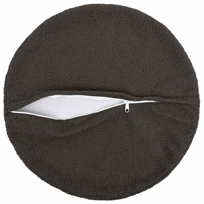 Federa 2 pcs HEERLEN Grigio Scuro Ø 50 cm Bouclé | homemem39