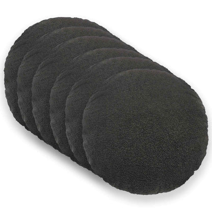 Federa 6 pcs HEERLEN Grigio Scuro Ø 50 cm Bouclé | homemem39