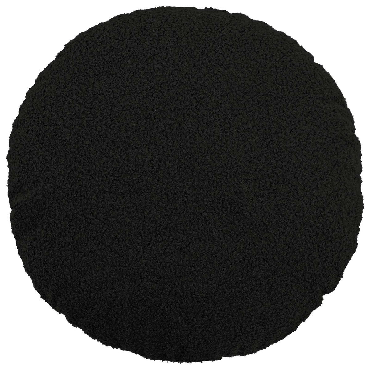 Federa 6 pcs HEERLEN Nero Ø 50 cm Bouclé | homemem39
