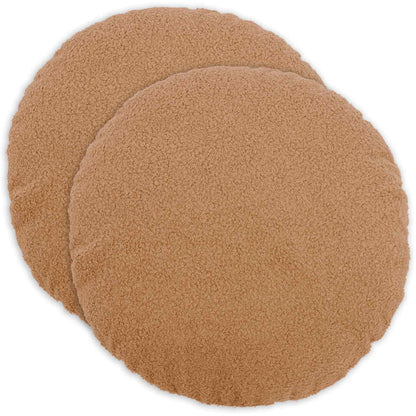 Federa 2 pcs HEERLEN Beige Ø 50 cm Bouclé | homemem39