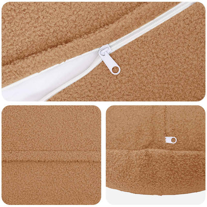 Federa 6 pcs HEERLEN Beige Ø 50 cm Bouclé | homemem39