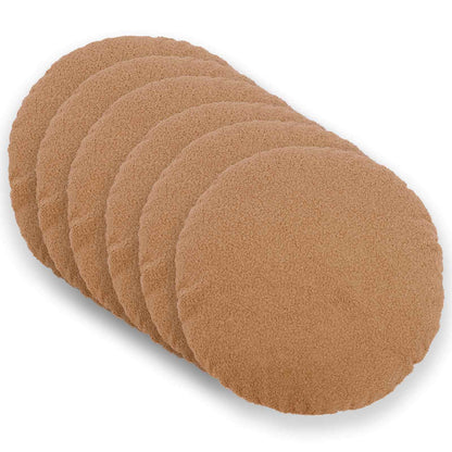 Federa 6 pcs HEERLEN Beige Ø 50 cm Bouclé | homemem39