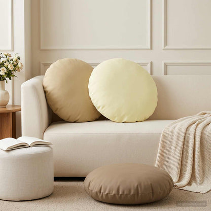 Federa 2 pcs HEERLEN Crema Ø 60 cm Poliestere