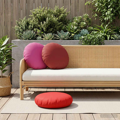 Federa 2 pcs HEERLEN Rosso Vino Ø 50 cm Poliestere