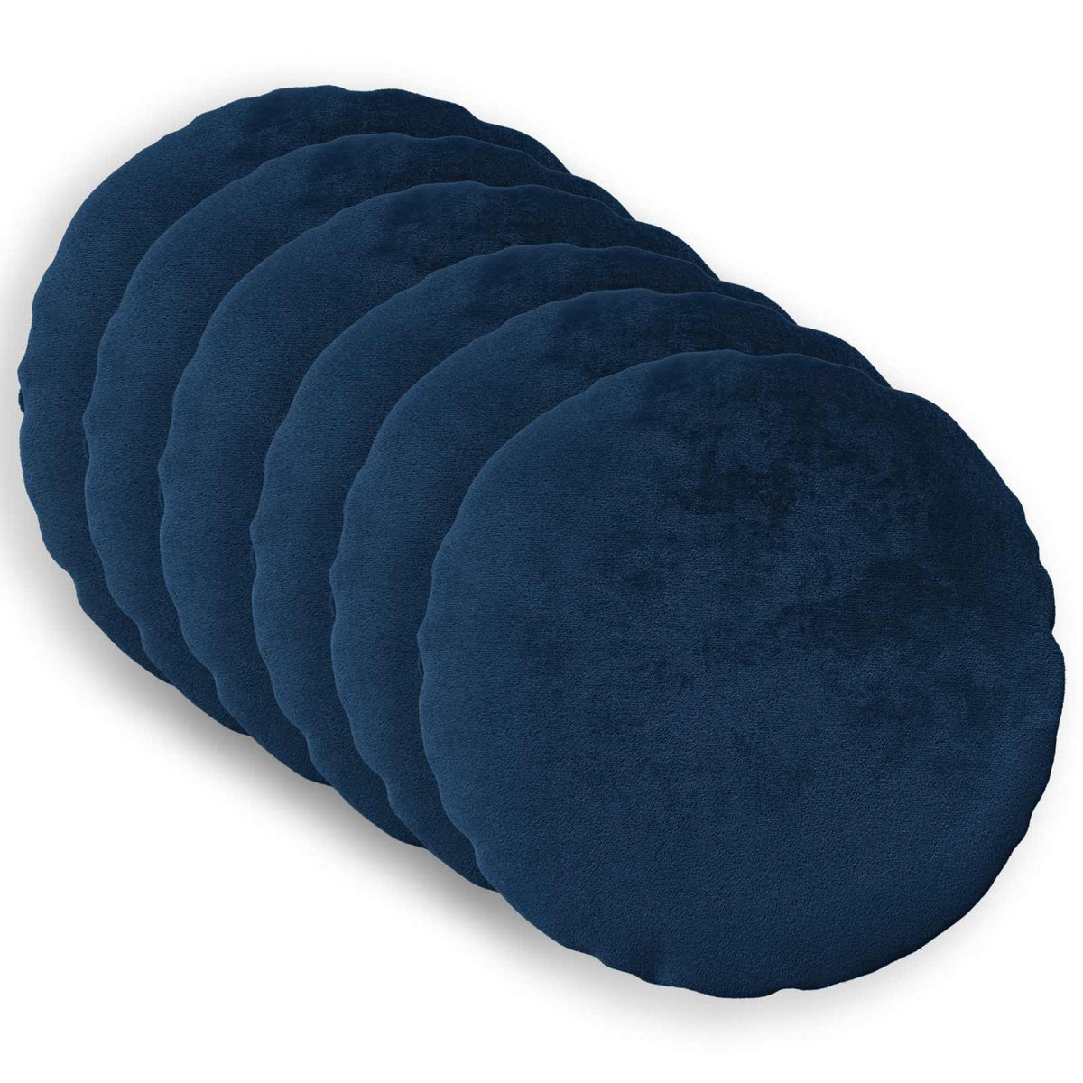 Federa 6 pz HEERLEN Blu navy Diam. 50 cm Flanella | homemem39