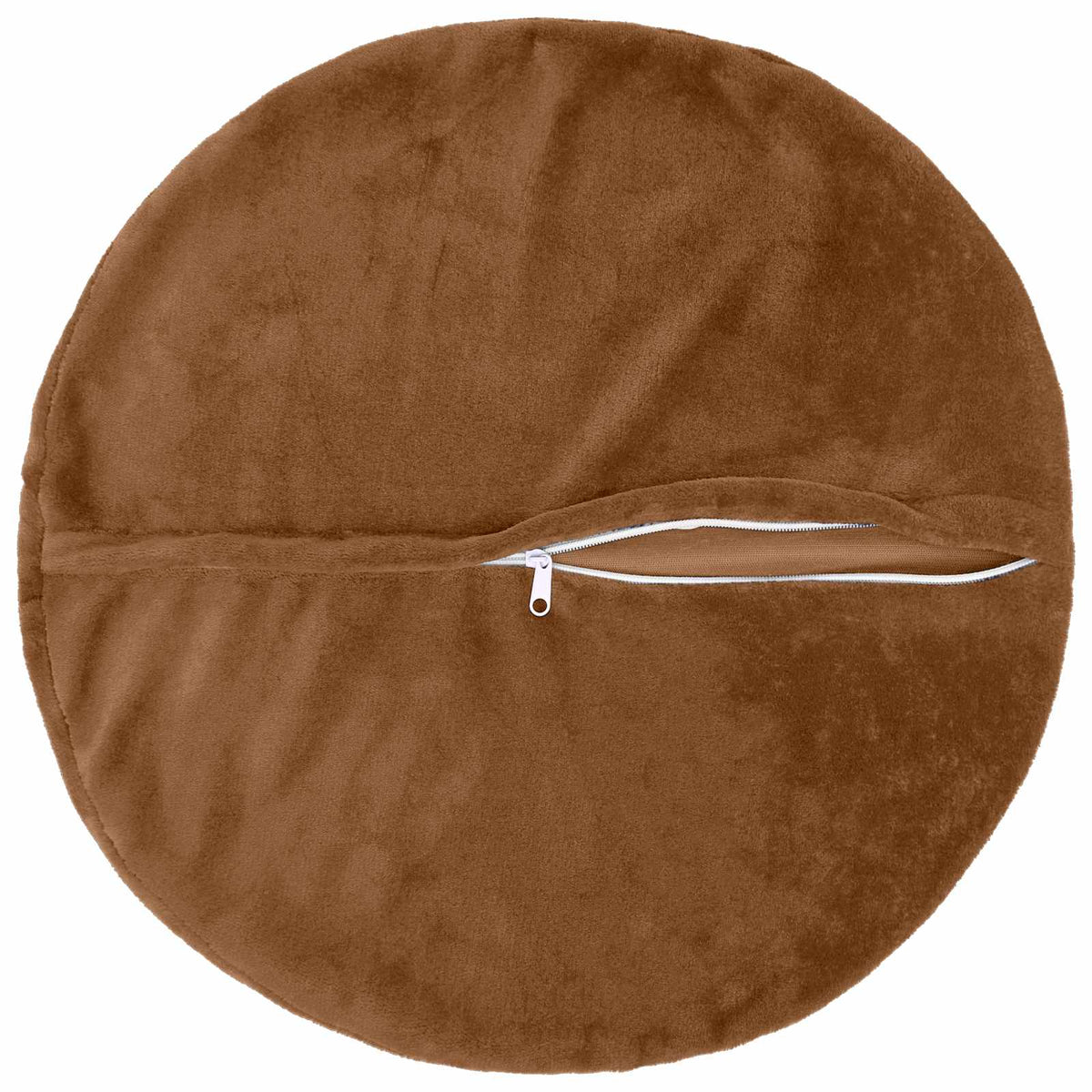 Federa 2 pz HEERLEN Marrone Chiaro Diam. 50 cm Flanella | homemem39
