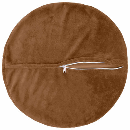 Federa 2 pz HEERLEN Marrone Chiaro Diam. 50 cm Flanella | homemem39