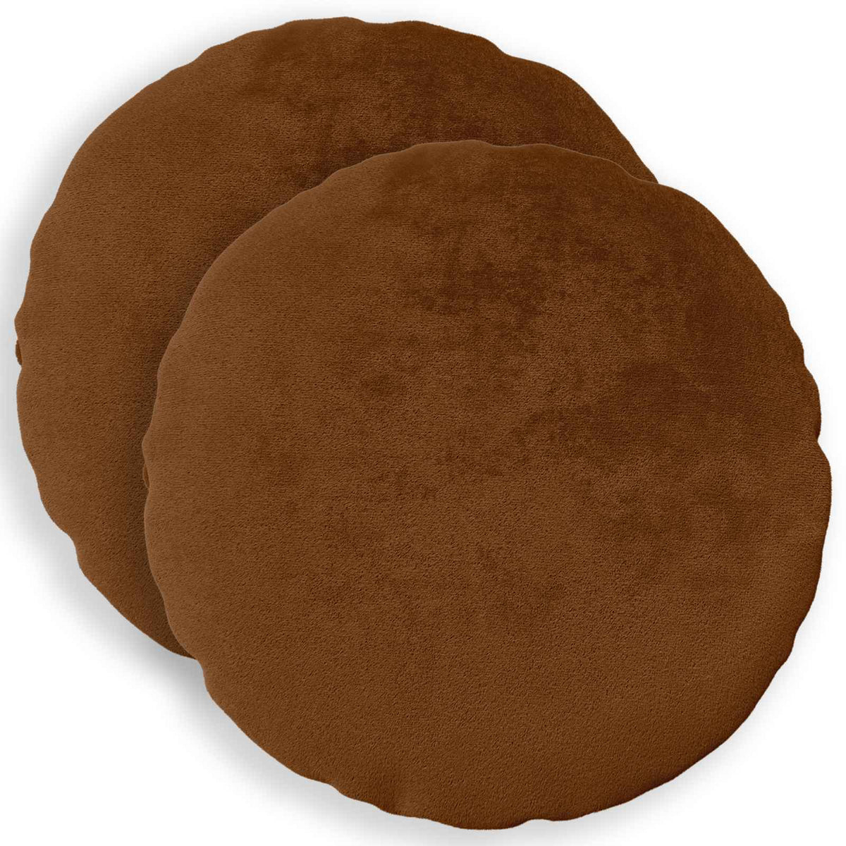 Federa 2 pz HEERLEN Marrone Chiaro Diam. 50 cm Flanella | homemem39
