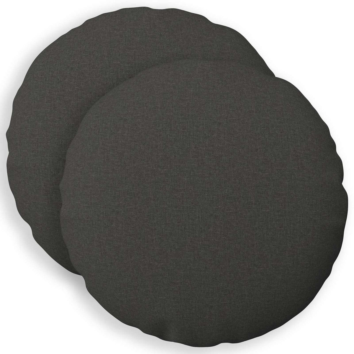 Federa 2 pz HEERLEN Grigio Scuro Ø 60 cm Tessuto